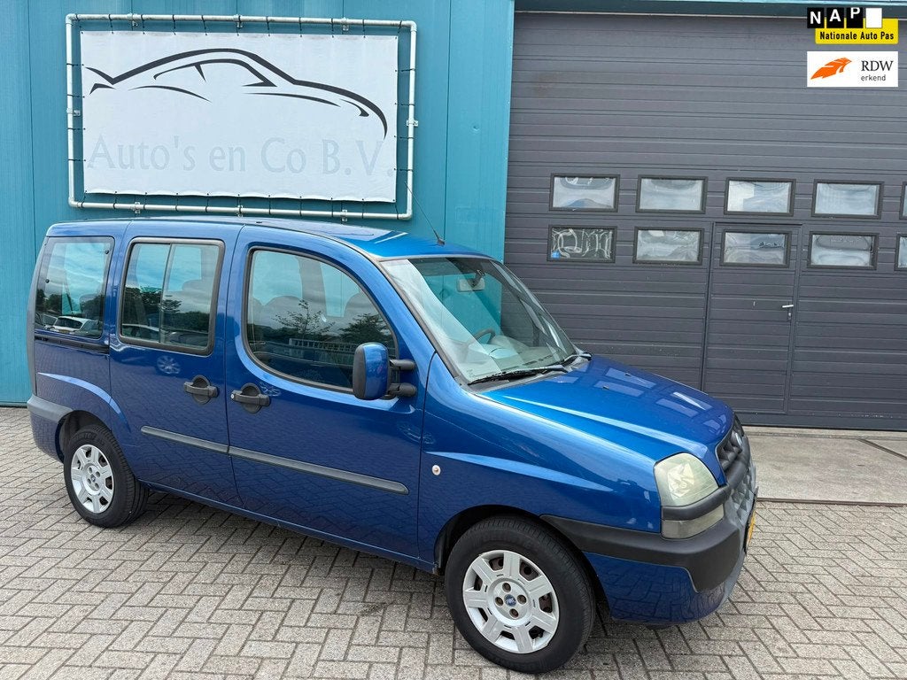 Fiat Doblò 1.6-16V Dynamic Plus 7-persoons Airco 2 schuifde, Voorwielaandrijving, 1596 cc, Gebruikt, 4 cilinders