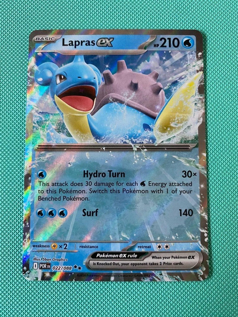Lapras EX 022/088 POR, Ophalen of Verzenden, Nieuw, Losse kaart, Foil