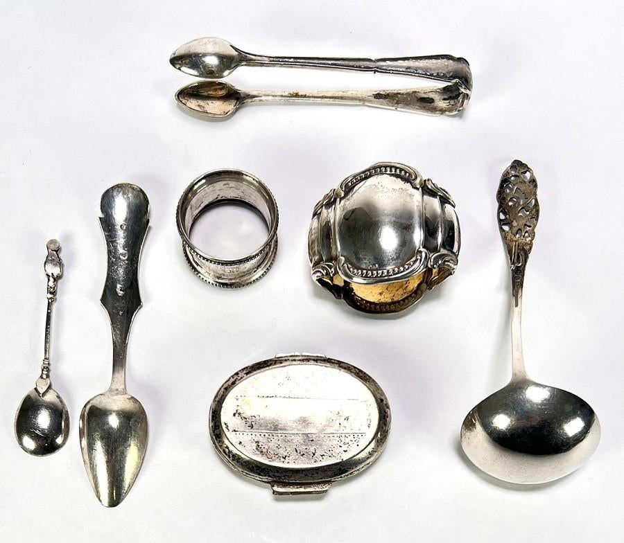 1316. Convoluut zilver – bestek en doosje, 19e/20e eeuw, Ophalen of Verzenden