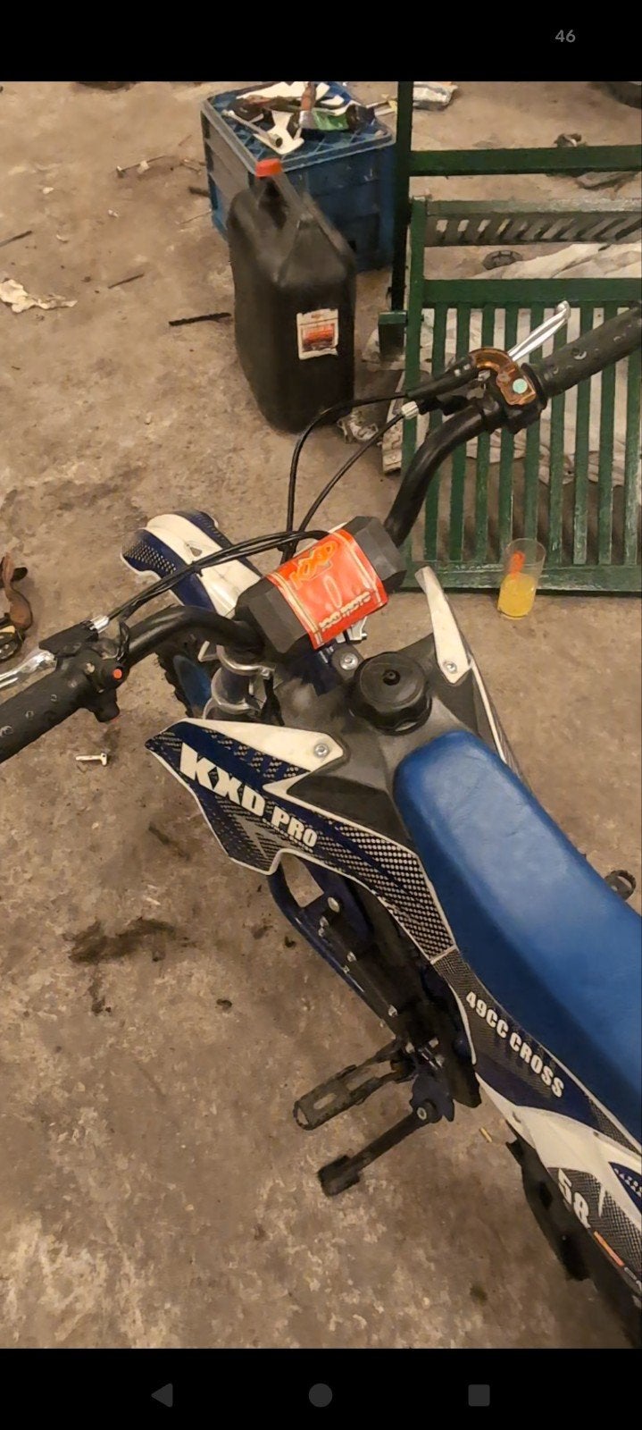 Mini crossmotor 49.99cc - Loopt niet door benzinetoevoer, Ophalen of Verzenden, Gebruikt, Dirtbike