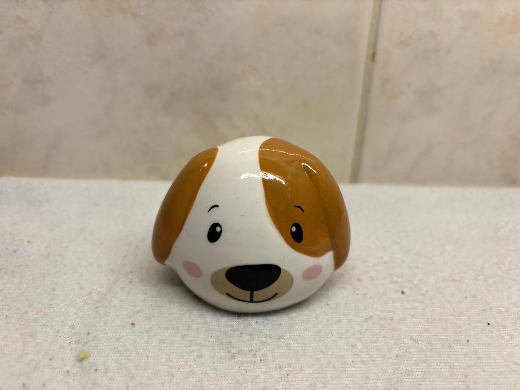 Kleine Spaarpot Hond, Ophalen of Verzenden, Zo goed als nieuw, Steen, Aardewerk of Keramiek, Dier