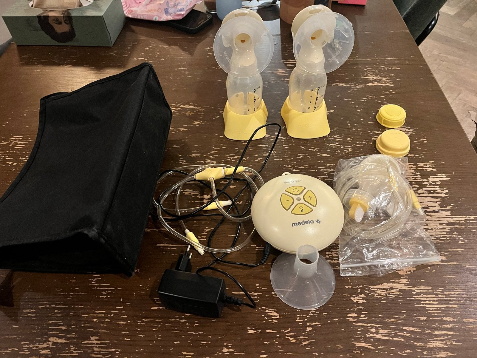 Medela Swing Maxi dubbele elektrische borstkolf, Ophalen, Gebruikt