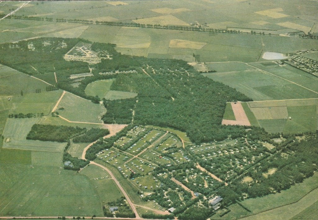 CHAAM Camping De Flaasbloem Luchtfoto, Verzenden, 1940 tot 1960, Gelopen, Noord-Brabant