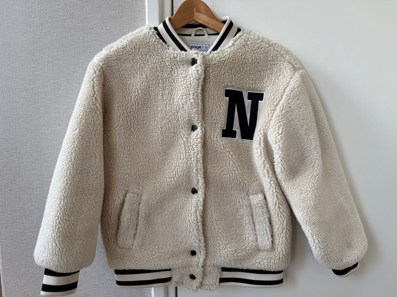 Stoere teddy tussenjas maat 146/152 voor meiden, Ophalen of Verzenden, Zo goed als nieuw, Meisje, Jas
