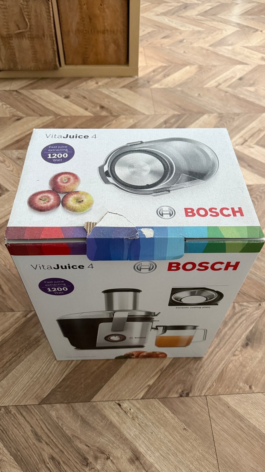Bosch VitaJuice 4 sapcentrifuge - 1200W, Ophalen of Verzenden, Zo goed als nieuw