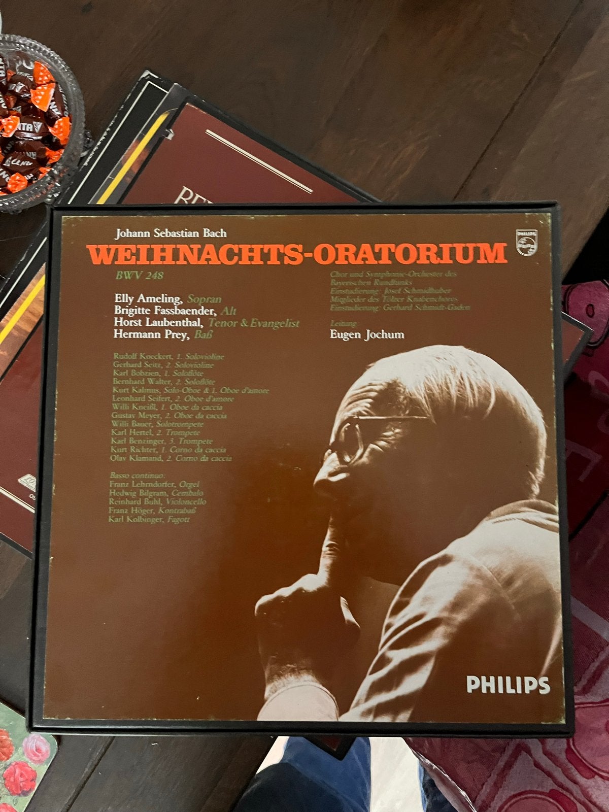 J.S. Bach - Weihnachtsoratorium BWV 248 - Philips LP, LP, Gebruikt, Ophalen of Verzenden, 12 inch