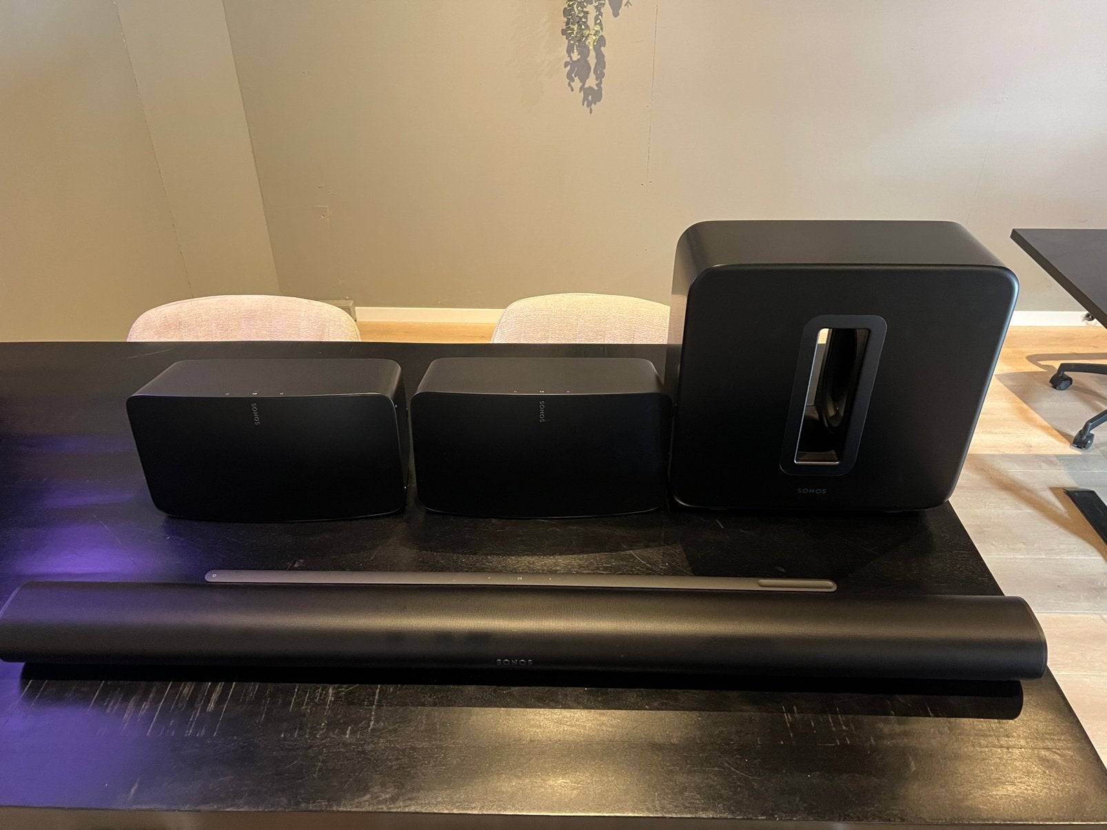 Sonos surroundset zwart, Soundbar, 70 watt of meer, Zo goed als nieuw, Nvt