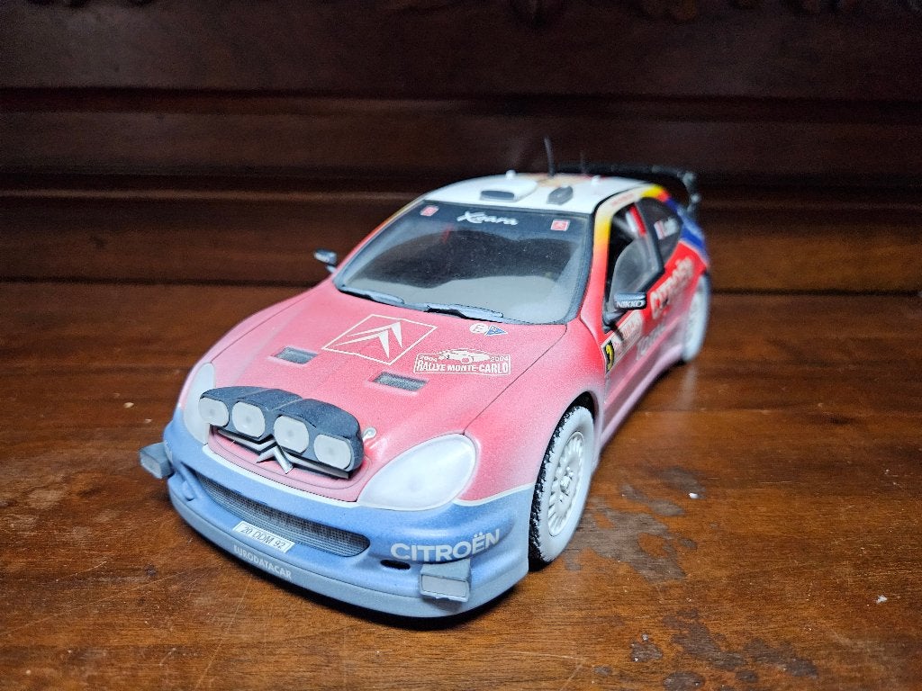 Solido Citroën Xsara WRC ( vuile uitvoering ) 2001 1/18, Ophalen of Verzenden, Gebruikt, Auto, Solido