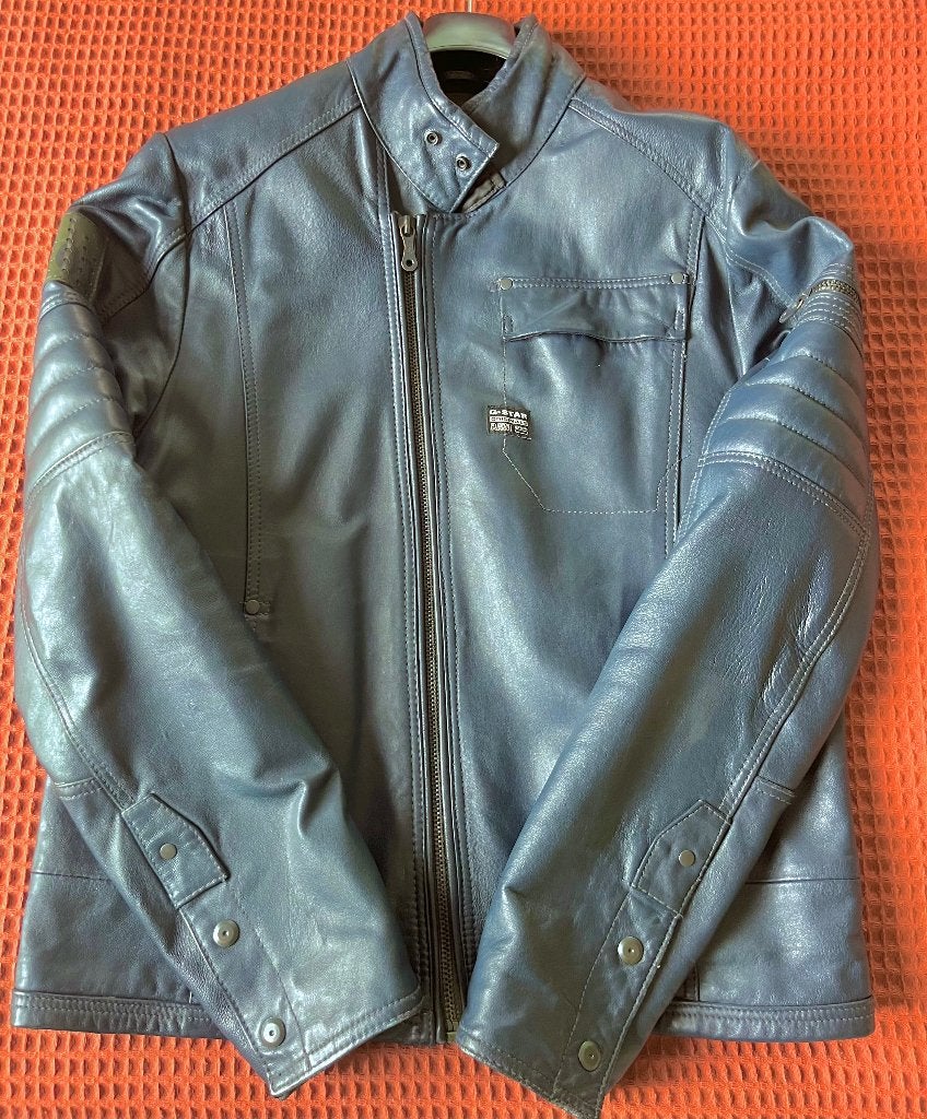 G-STAR raw leren jack, G-Star Raw, Meerkleurig, Maat 56/58 (XL), Ophalen of Verzenden