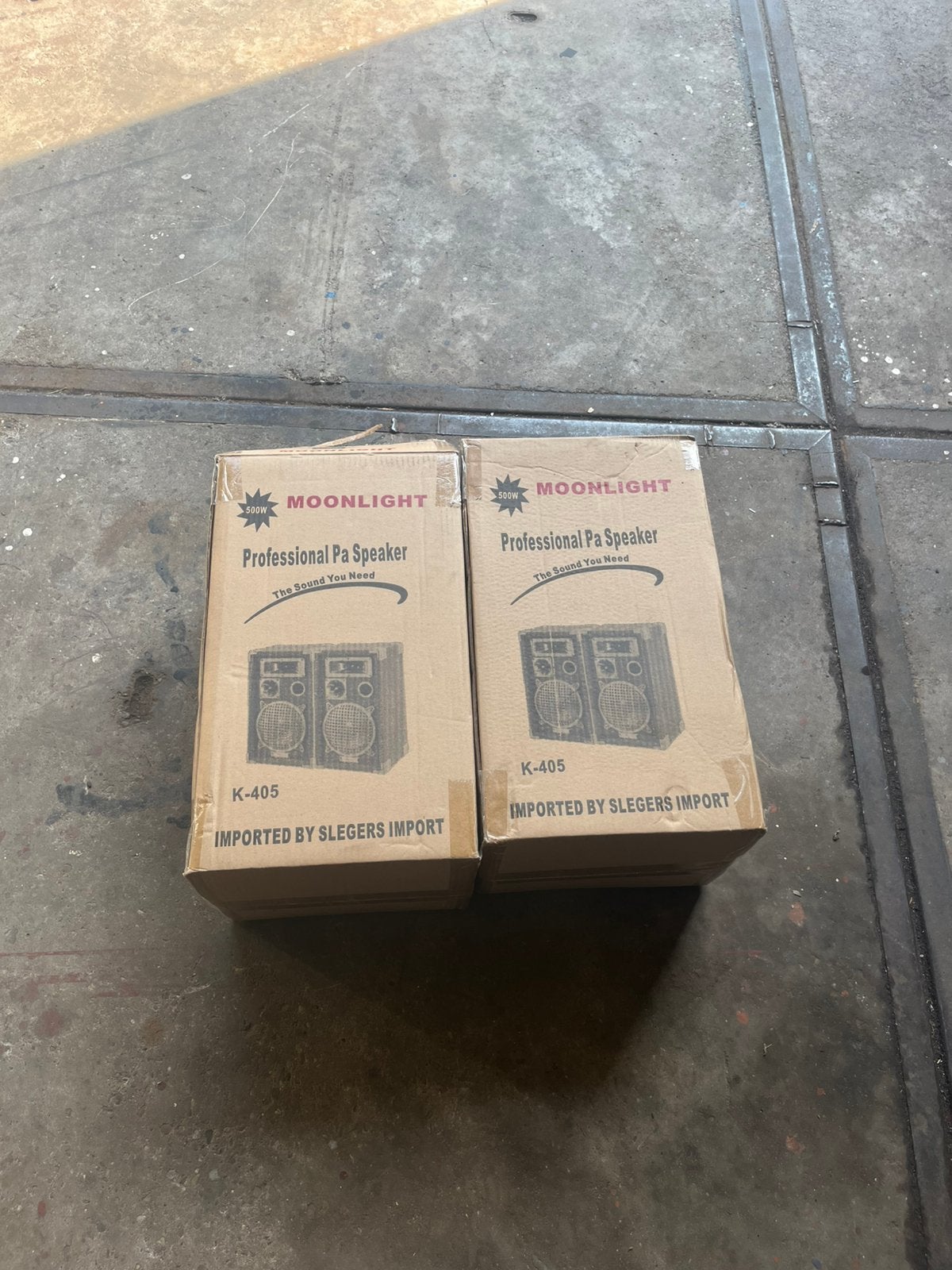 2x Moonlight K-405 Speakers | Professionele PA-speakers, Ophalen, Zo goed als nieuw, Fotocamera
