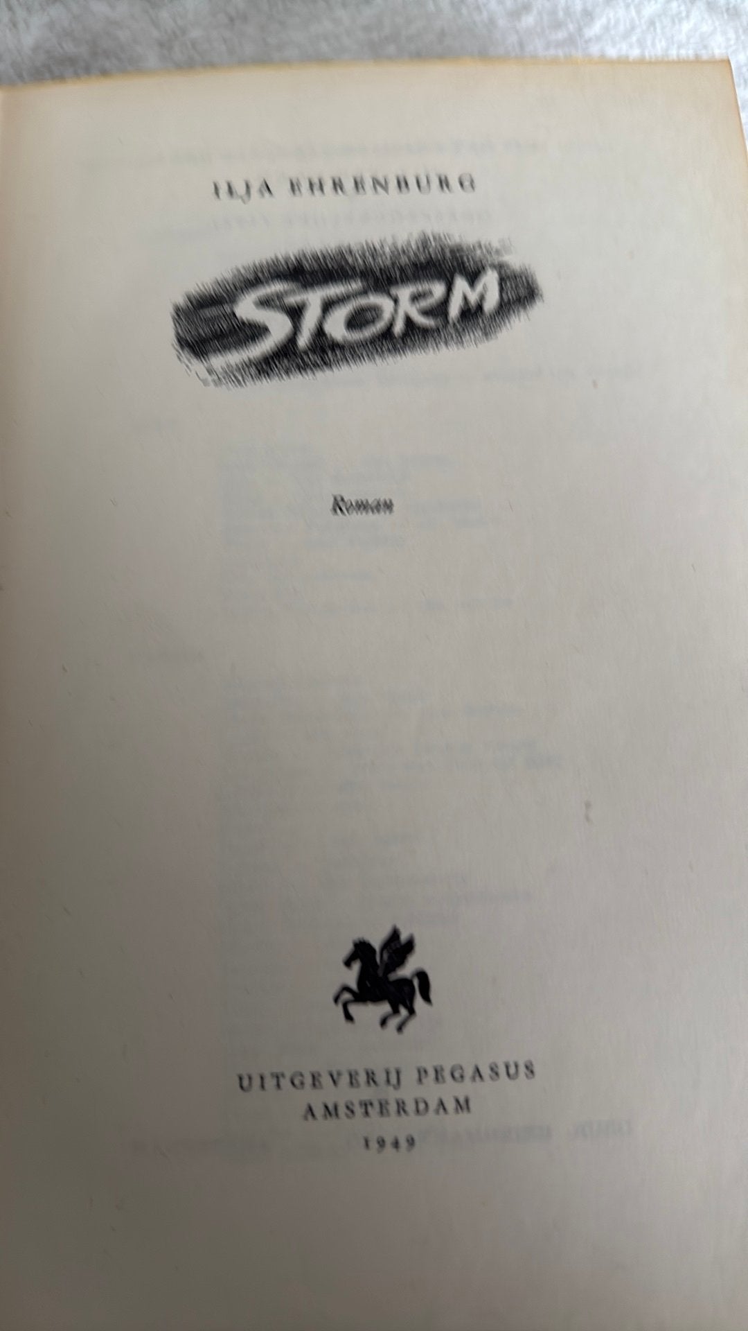 Storm. Ilja Ehrenburg, Ophalen of Verzenden, Zo goed als nieuw