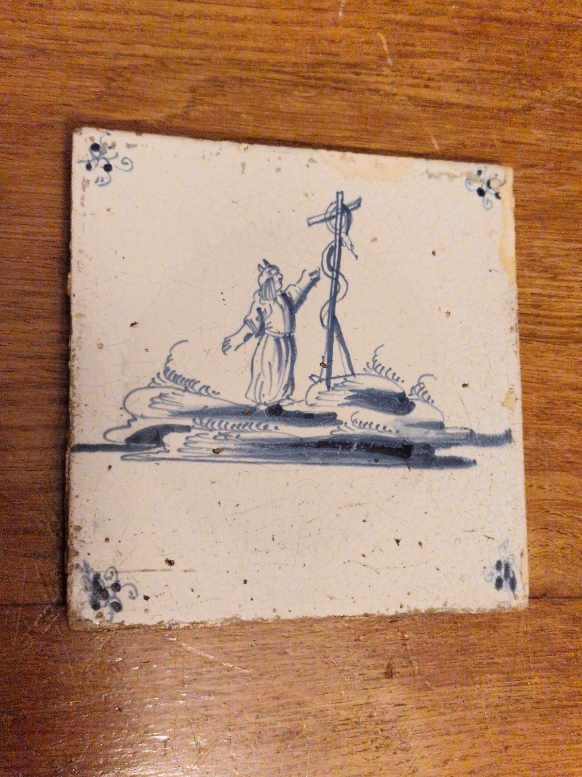 Tegel Delft, Antiek en Kunst, Antiek | Wandborden en Tegels, Ophalen of Verzenden