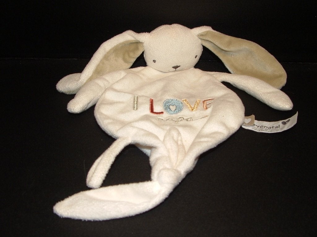 PRENATAL I LOVE PAPA KONIJN KNUFFELDOEK VLIEGERVORMIG, Ophalen of Verzenden, Nieuw, Overige typen