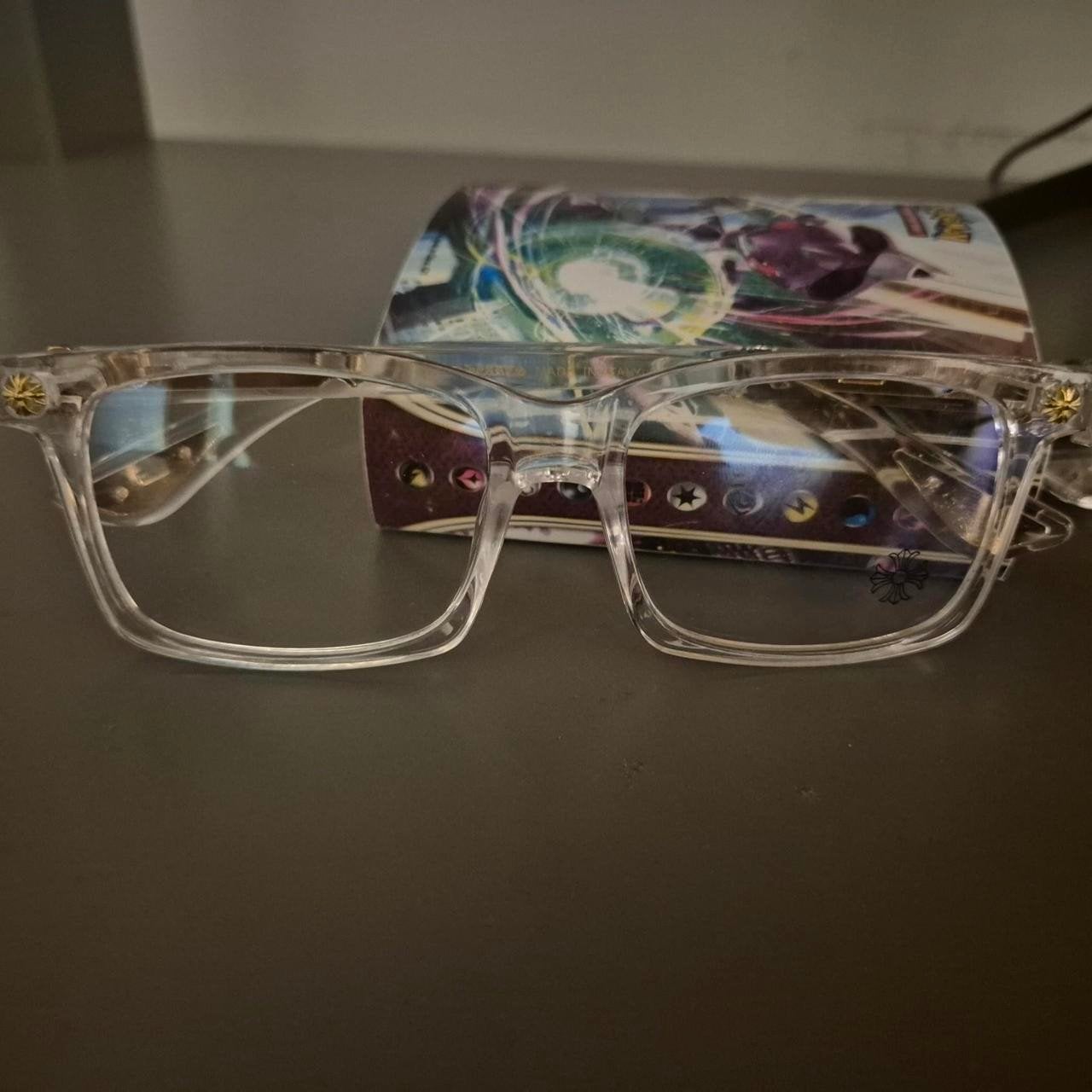 chrome hearts   bril met gouden of zilveren details, Overige merken, Wit, Nieuw, Ophalen of Verzenden