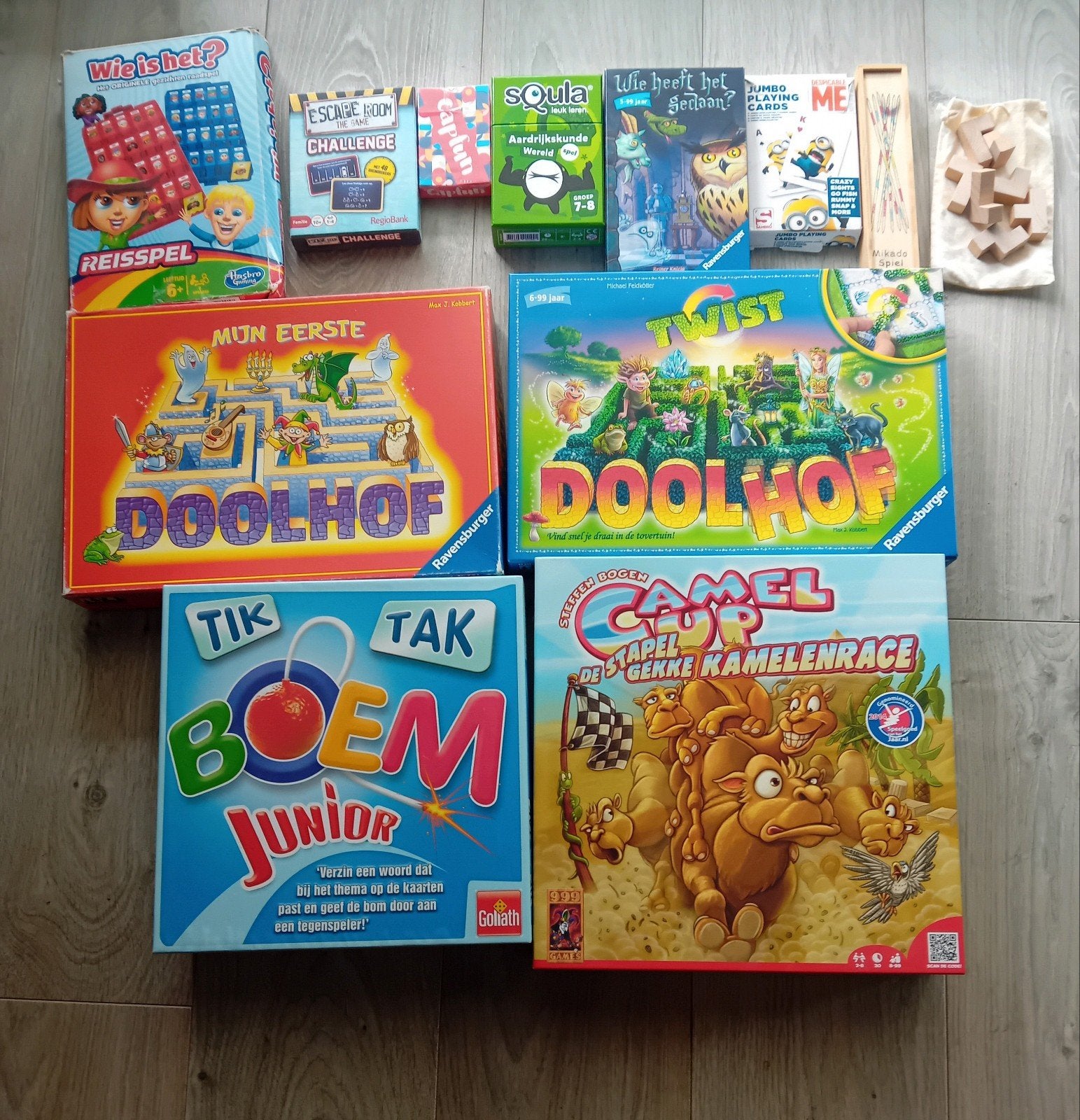 Diverse spellen, Gebruikt, Hasbro, Ravensburger, Goliath, Ophalen of Verzenden, Vijf spelers of meer