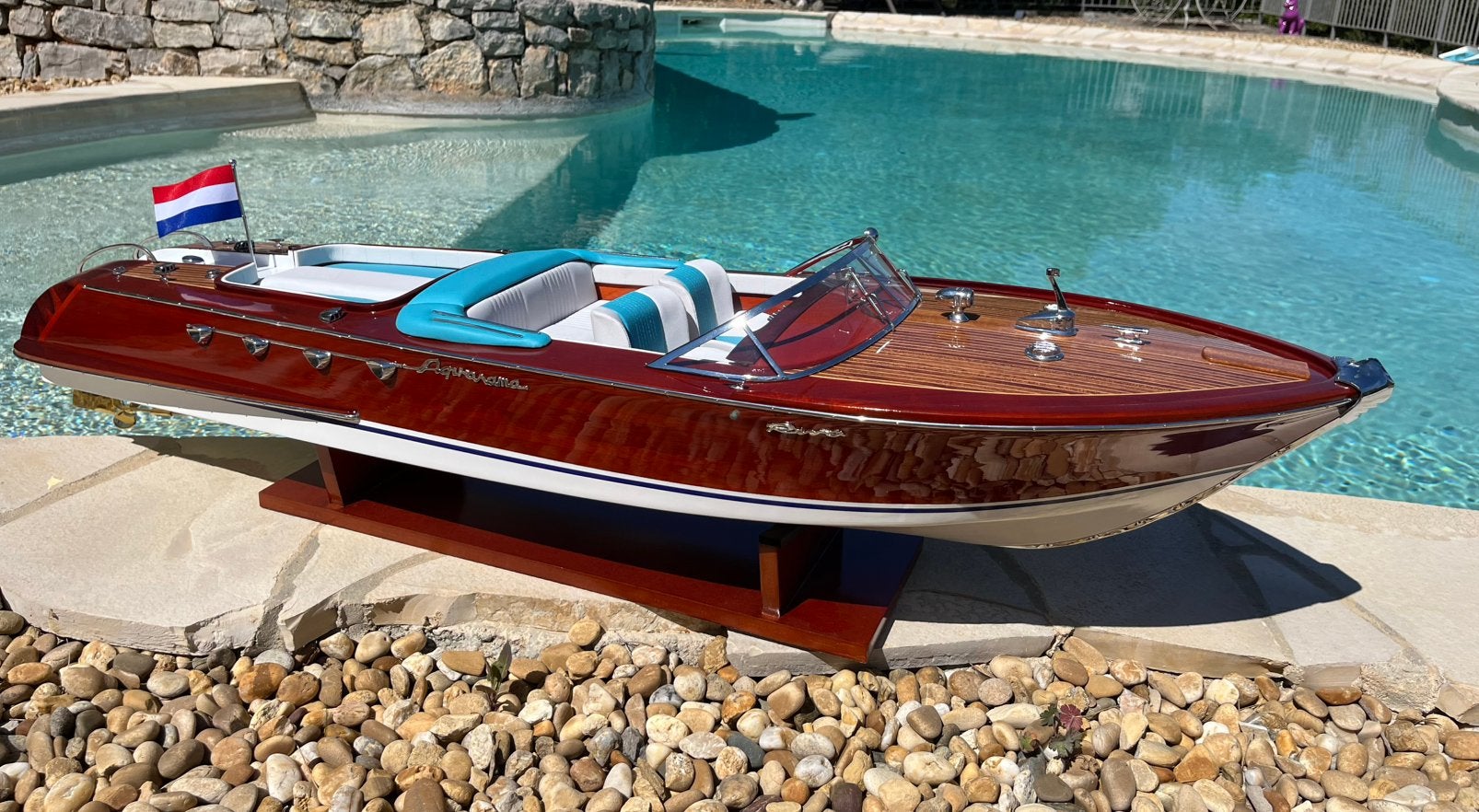 RIVA Aquarama 120 cm lang. Schaal 1:6.5., Ophalen of Verzenden, Zo goed als nieuw, Groter dan 1:32, Overige merken