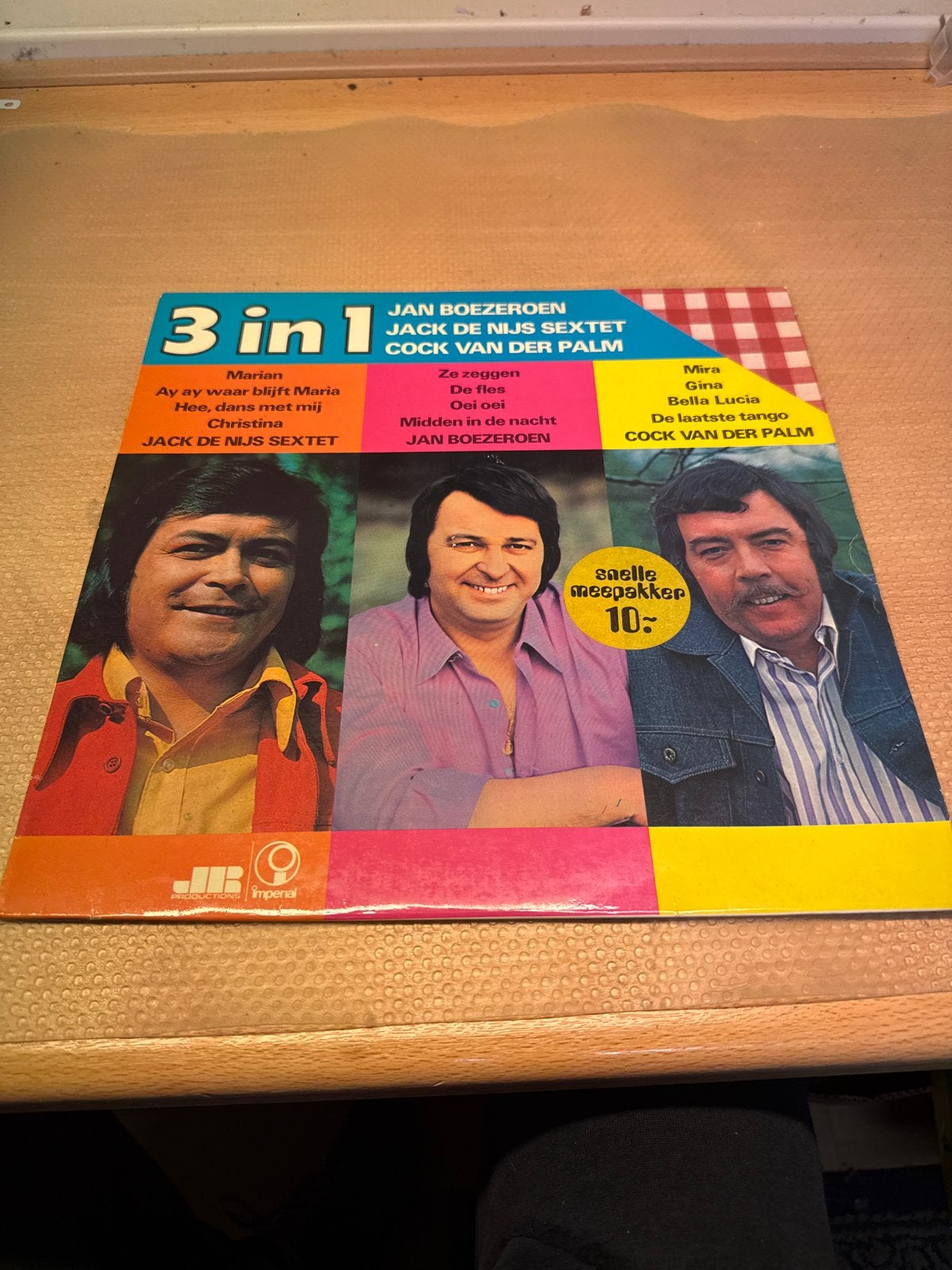 3 in 1: Jan Boezeroen, Jack de Nijs Sextet, Cock van der Pal, Ophalen, LP, Gebruikt, Levenslied of Smartlap