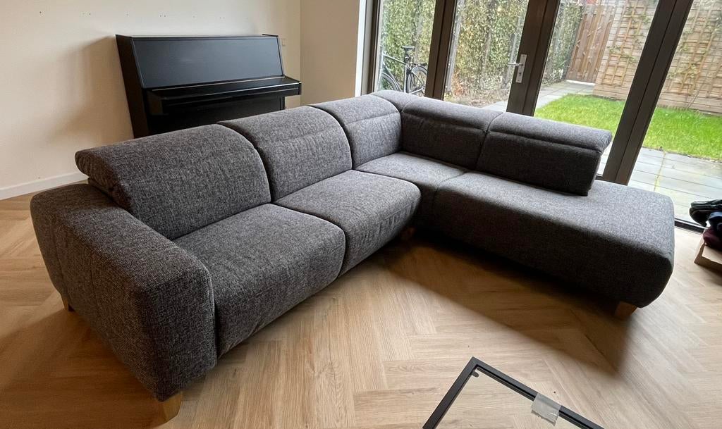 Montèl Moved hoekbank met relaxfunctie, Ophalen, Zo goed als nieuw, Stof