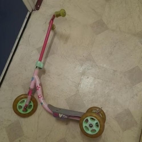3 Wieler Step Voor Kinderen Roze/ licht Groen, Ophalen of Verzenden, Gebruikt, Gewone step