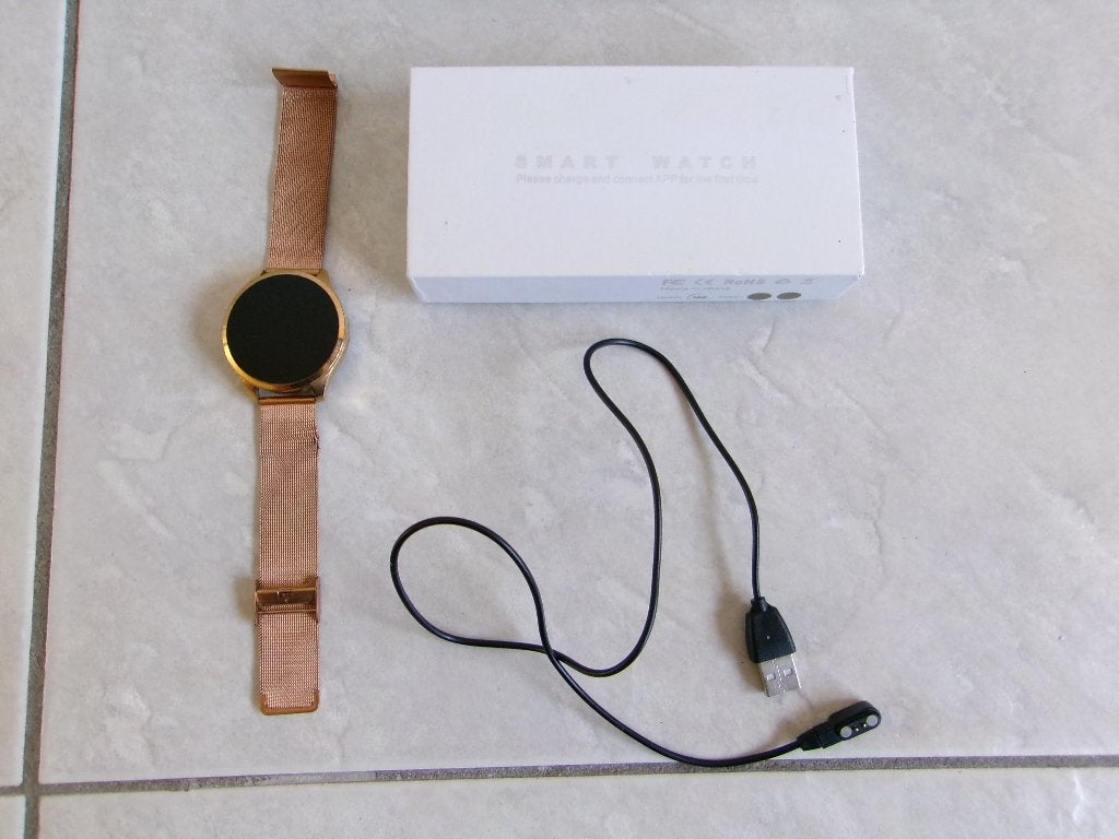 Smart Watch, Ophalen of Verzenden, Zo goed als nieuw, Zwart, Android