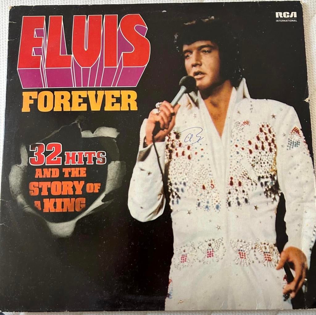Elvis Forever - 32 Hits and the Story of a King LP, Gebruikt, Ophalen of Verzenden, 1970 - 1979, Complilatie