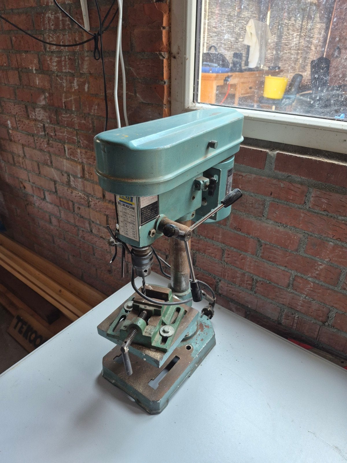 Kolomboor, Doe-het-zelf en Verbouw, Gereedschap | Boormachines, Ophalen, Gebruikt, Minder dan 400 watt, Kolomboormachine