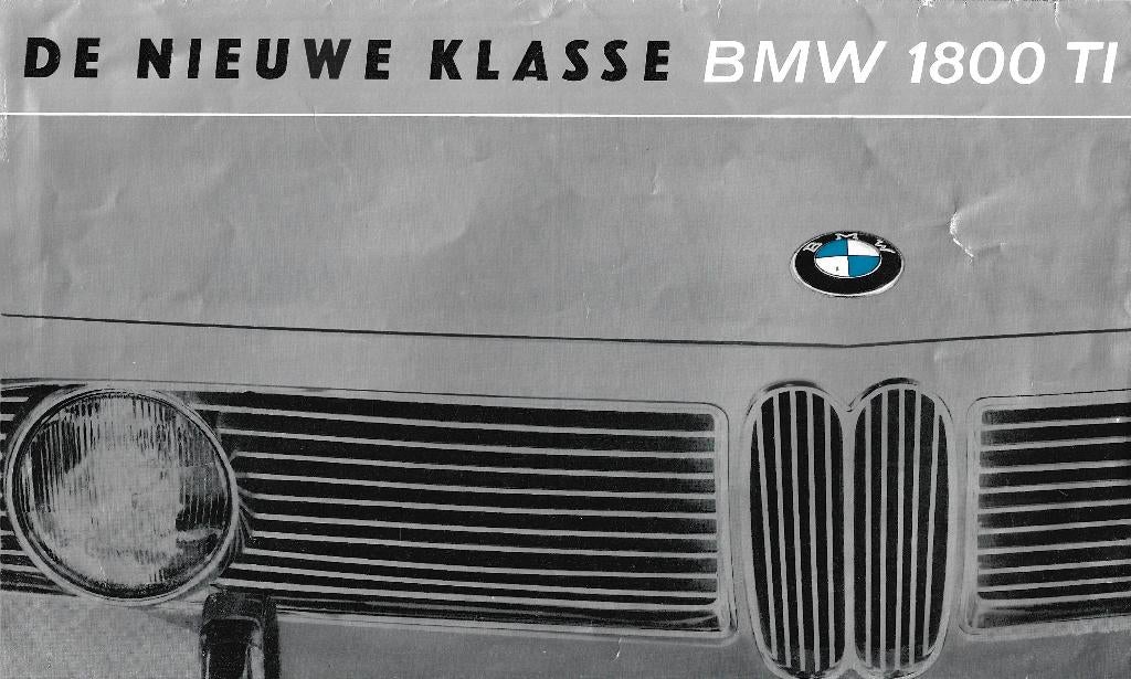 BMW 1800 ti folder nieuwe klasse auto (bw01), Ophalen of Verzenden, Zo goed als nieuw, BMW