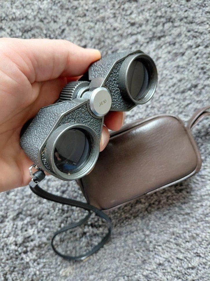 Vintage Horizon 3x verrekijker met hoes, Gebruikt, Minder dan 8x, Overige typen, Ophalen of Verzenden