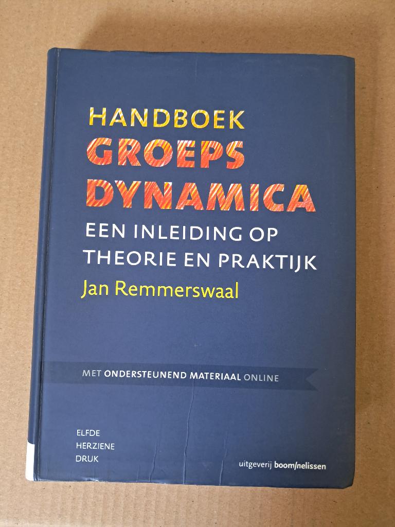 Handboek Groepsdynamica, Ophalen of Verzenden, Beta, Zo goed als nieuw, HBO