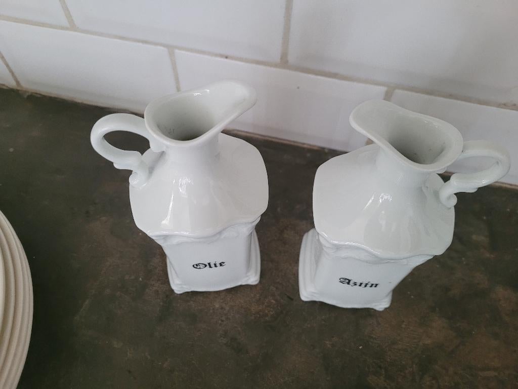 Vintage olie en azijn stel, Huis en Inrichting, Keuken | Keukenbenodigdheden, Heikant 21 Kaatsheuvel, Overige typen, Belle Vieille Brocante