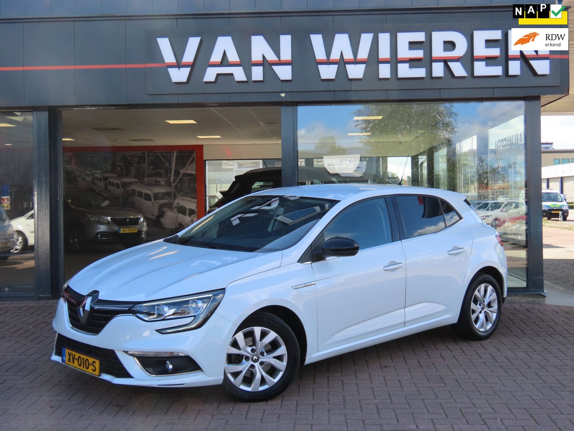 Renault Mégane 1.3 TCe Limited Cruise Clima Navi PDC NAP, Auto's, Voorwielaandrijving, Stof, 4 cilinders, Wit