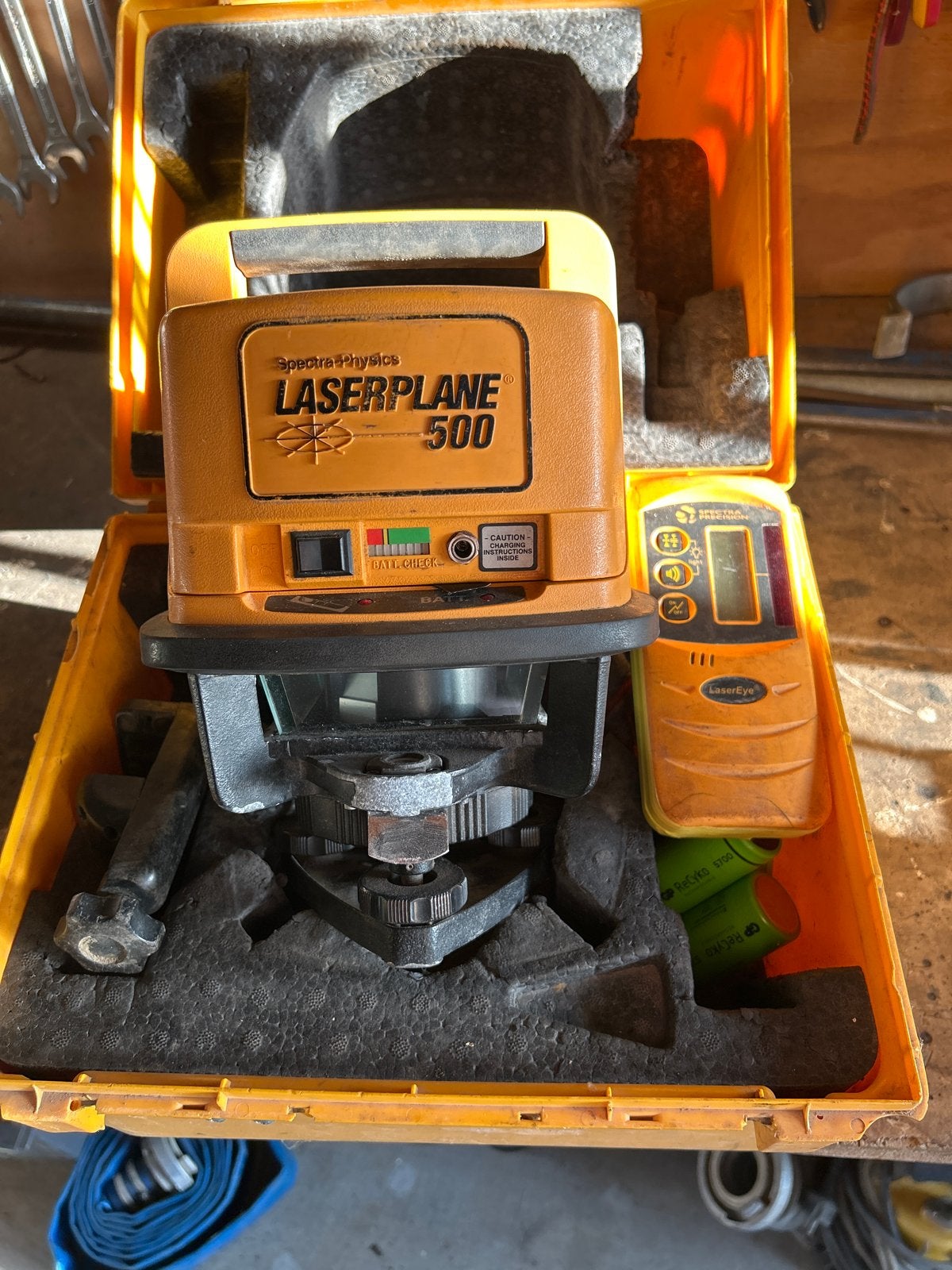 Spectra Physics Laserplane 500 met LaserEye ontvanger, Ophalen of Verzenden, Gebruikt, Licht