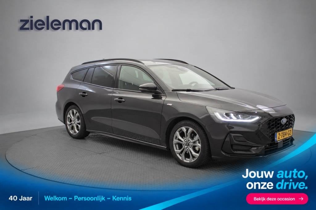 Ford FOCUS Wagon 1.0 EcoBoost Hybrid ST-Line - Carplay, Crui, Auto's, 125 pk, Gebruikt, Met garantie (alle), Zwart
