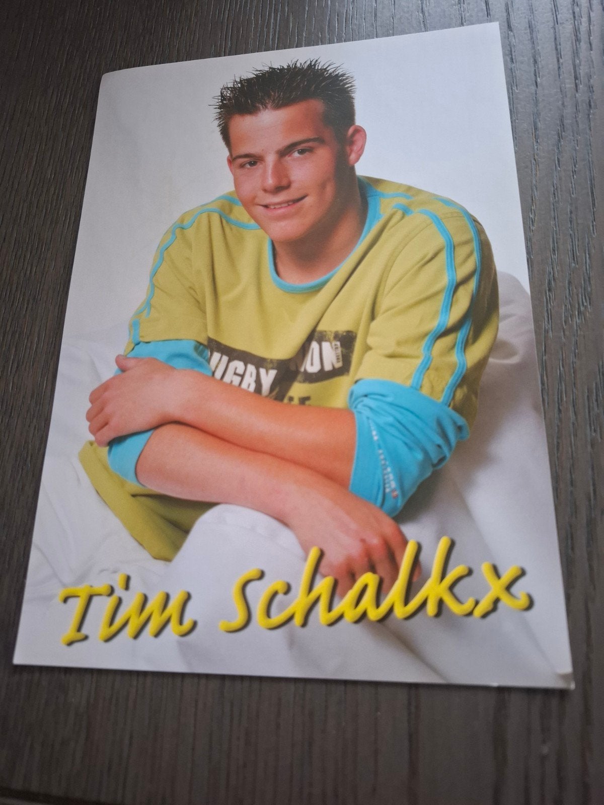 Fotokaart van zanger Tim Schalkx, Verzamelen, Ophalen, Zo goed als nieuw, Foto of Kaart