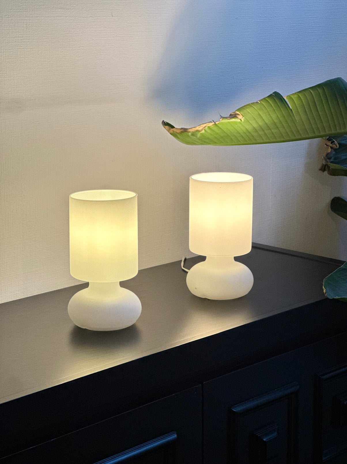 Vintage Lykta tafellampen, Bureaulamp, Keramiek, Wit, Ophalen of Verzenden