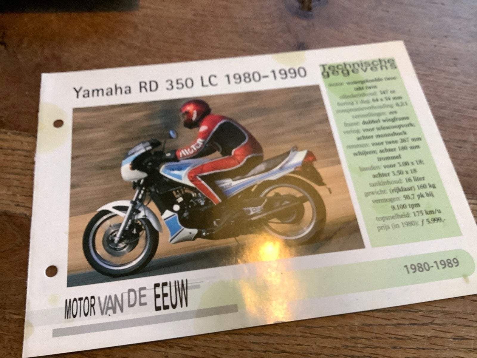 Yamaha RD 350 LC 1980-1990 Motorfolder / brochure. (85), Verzenden, Yamaha