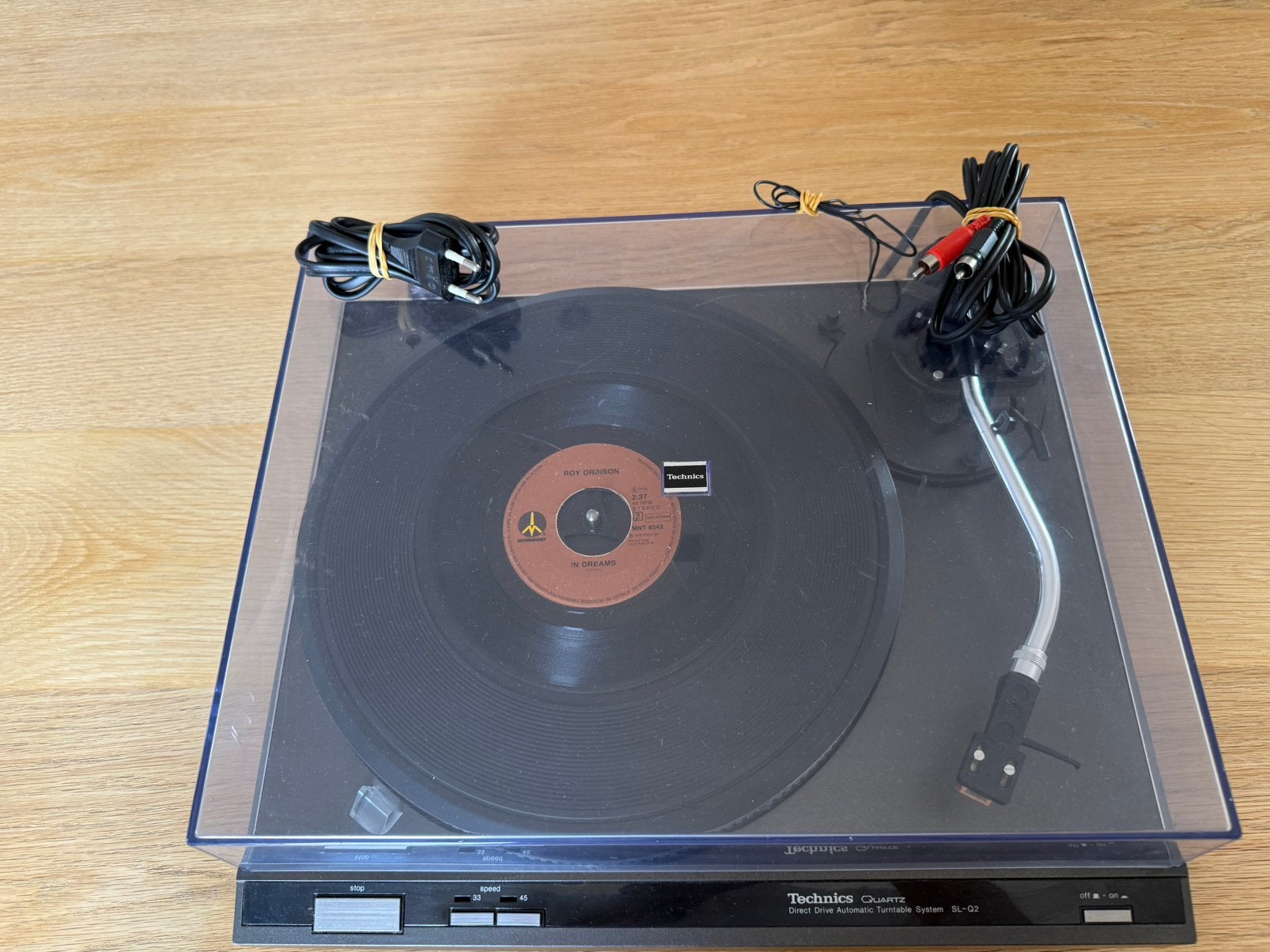 TECHNICS QUARTZ DIRECT DRIVE AUTOM. SL-Q2 + 2 TECHNICS BOXEN, Gebruikt, Automatisch, Ophalen of Verzenden, Platenspeler