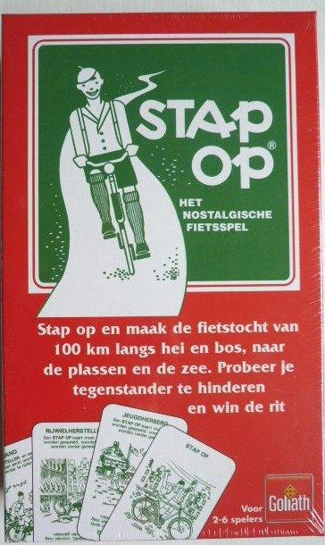 grotere nieuwe doos fietsspel STAP OP geseald, Vijf spelers of meer, Ophalen of Verzenden, Nieuw, Goliath