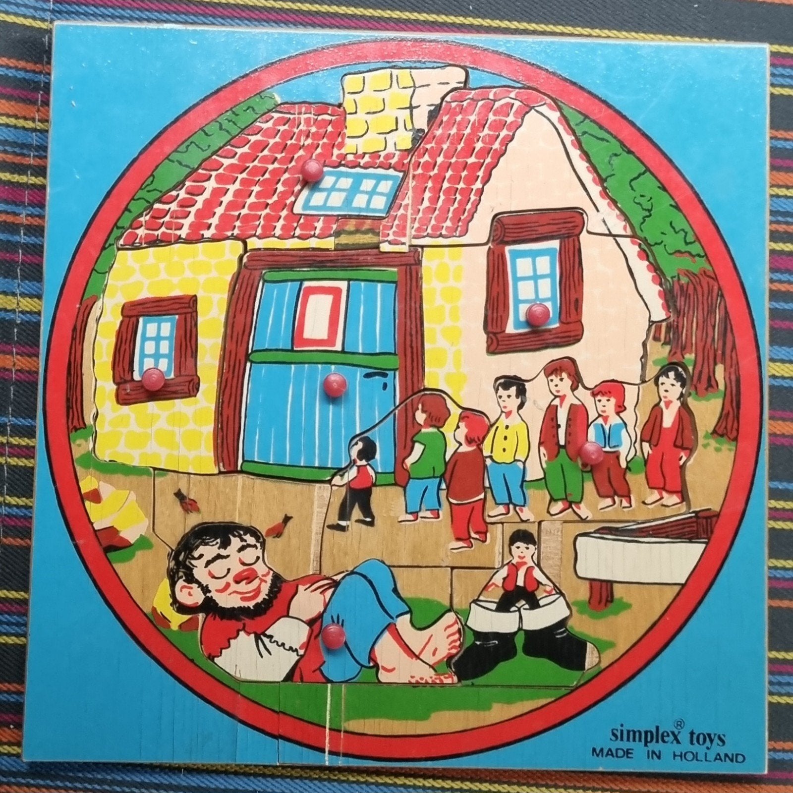Simplex Toys noppenpuzzel Klein Duimpje, Verzenden, Meer dan 50 stukjes, Gebruikt
