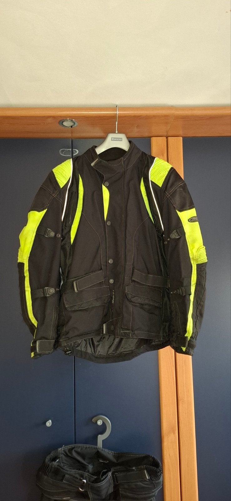 Heren Motorpak: Textiel Jas en Broek XL (Zwart/Neon Geel), Motoren, Ophalen, Jas | textiel, Tweedehands, Heren