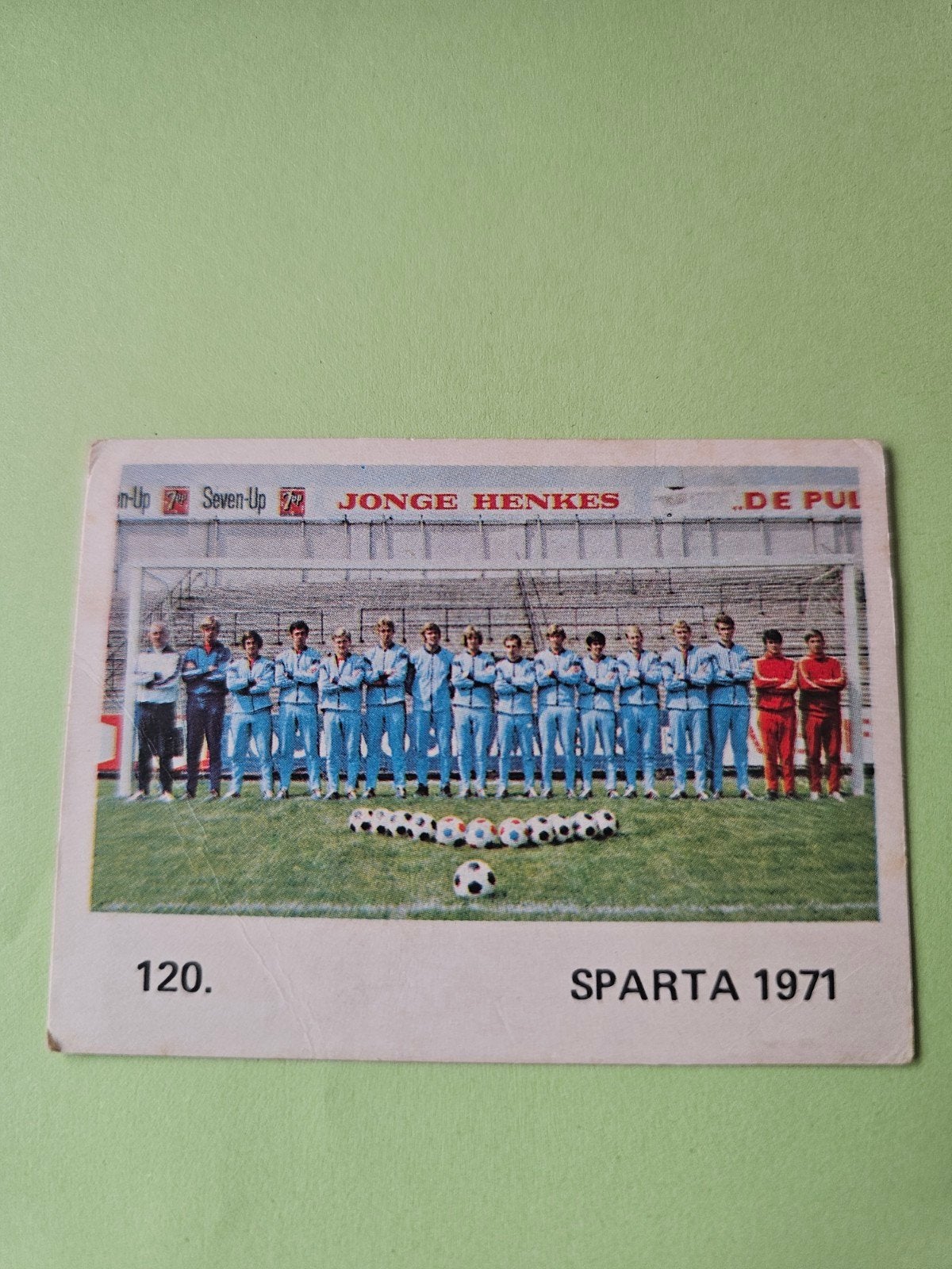 Sparta 1971 Monty Voetbalplaatje, Ophalen of Verzenden, Gebruikt, Sparta, Poster, Plaatje of Sticker