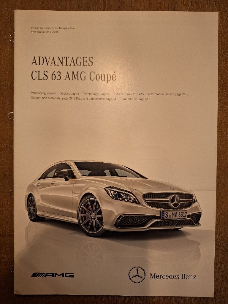 Mercedes CLS 63 AMG Coupe Advantages Juni 2014, Boeken, Ophalen of Verzenden, Zo goed als nieuw, Mercedes