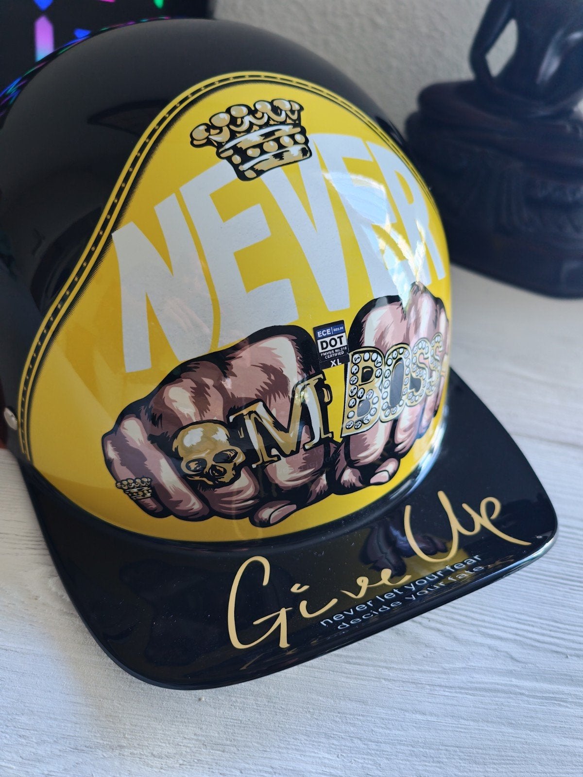 Leuke helm maat xl, Motoren, XL, Integraalhelm, Tweedehands, Ophalen