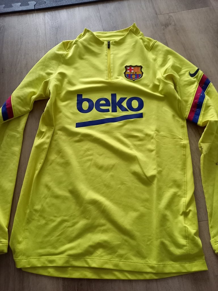 FC Barcelona Trainingsshirt 2019-2020 - Geel - Maat S, Maat S, Ophalen of Verzenden, Zo goed als nieuw, Shirt