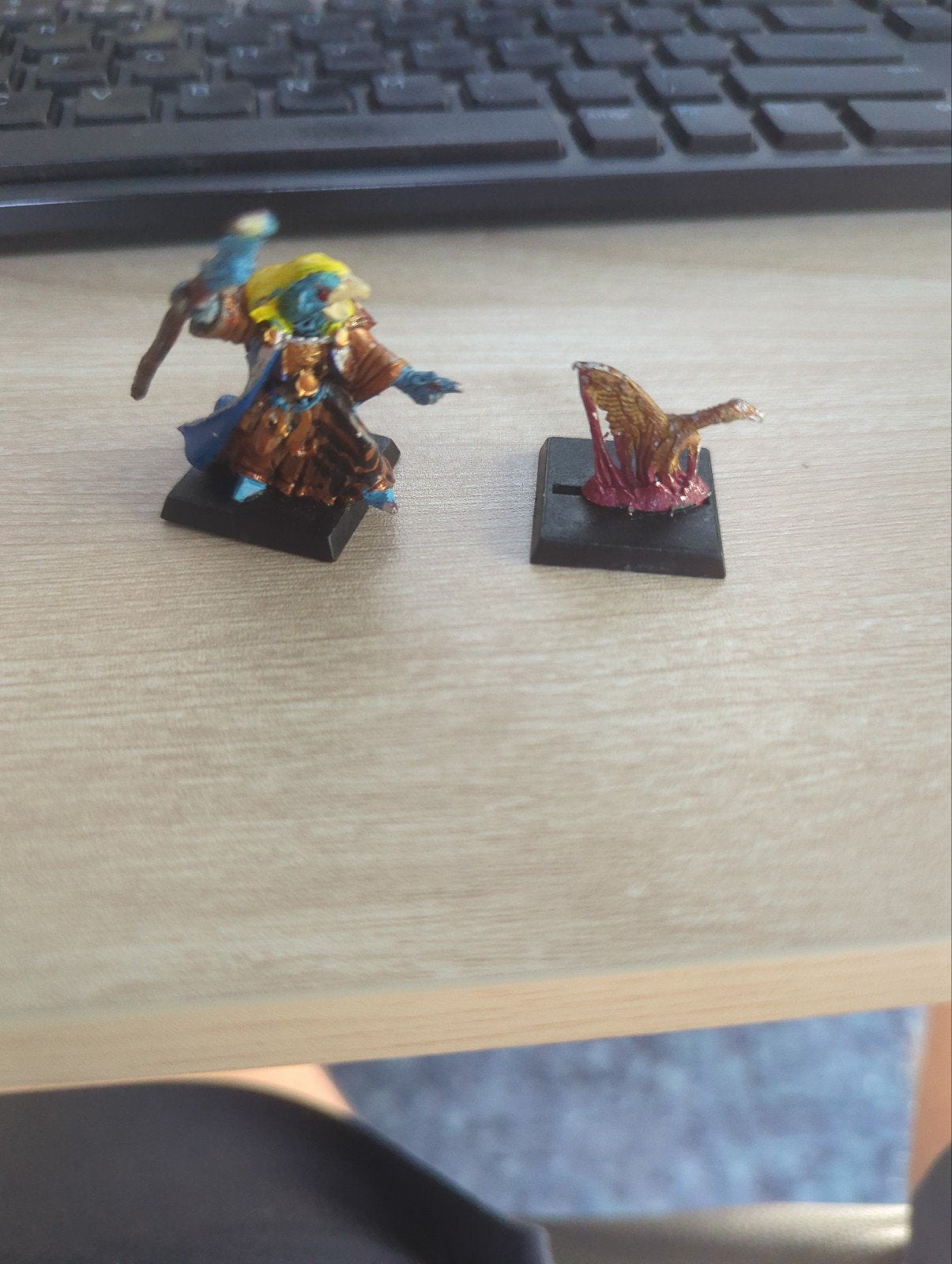 Tzeentch Champion of Chaos Warhammer Figuur, Gebruikt, Figuurtje(s), Warhammer, Ophalen of Verzenden