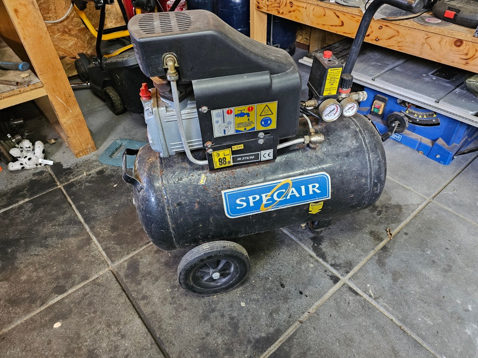 Specair Compressor - Overbodig, Ophalen, Gebruikt, 6 tot 10 bar, 25 tot 100 liter