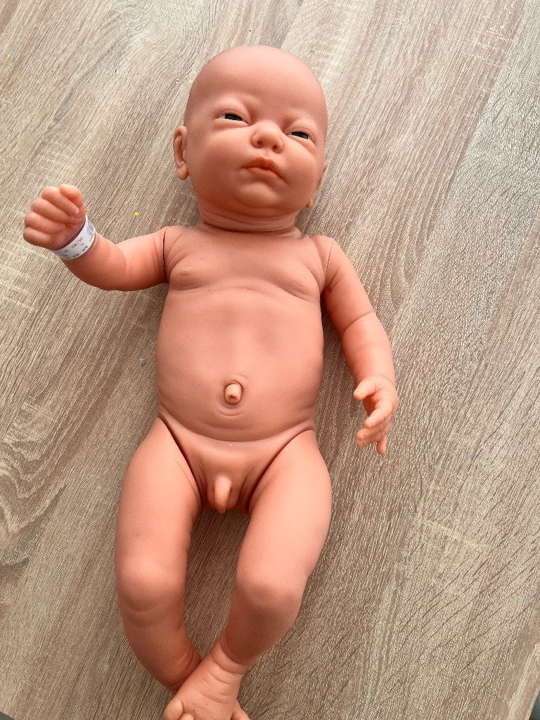 Baby pop jongen – realistische babypop, Ophalen of Verzenden, Zo goed als nieuw, Babypop