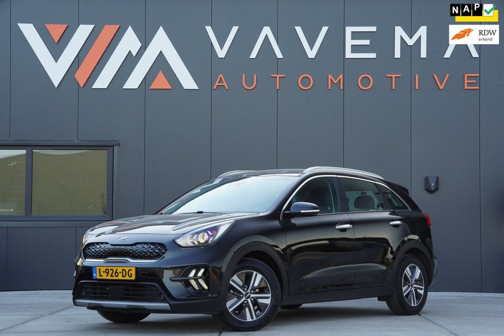 Kia Niro 1.6 GDi Hybrid DynamicLine 2021 Automaat Trekhaak A, Auto's, Kia, Gebruikt, Leder en Stof, Origineel Nederlands, 1390 kg