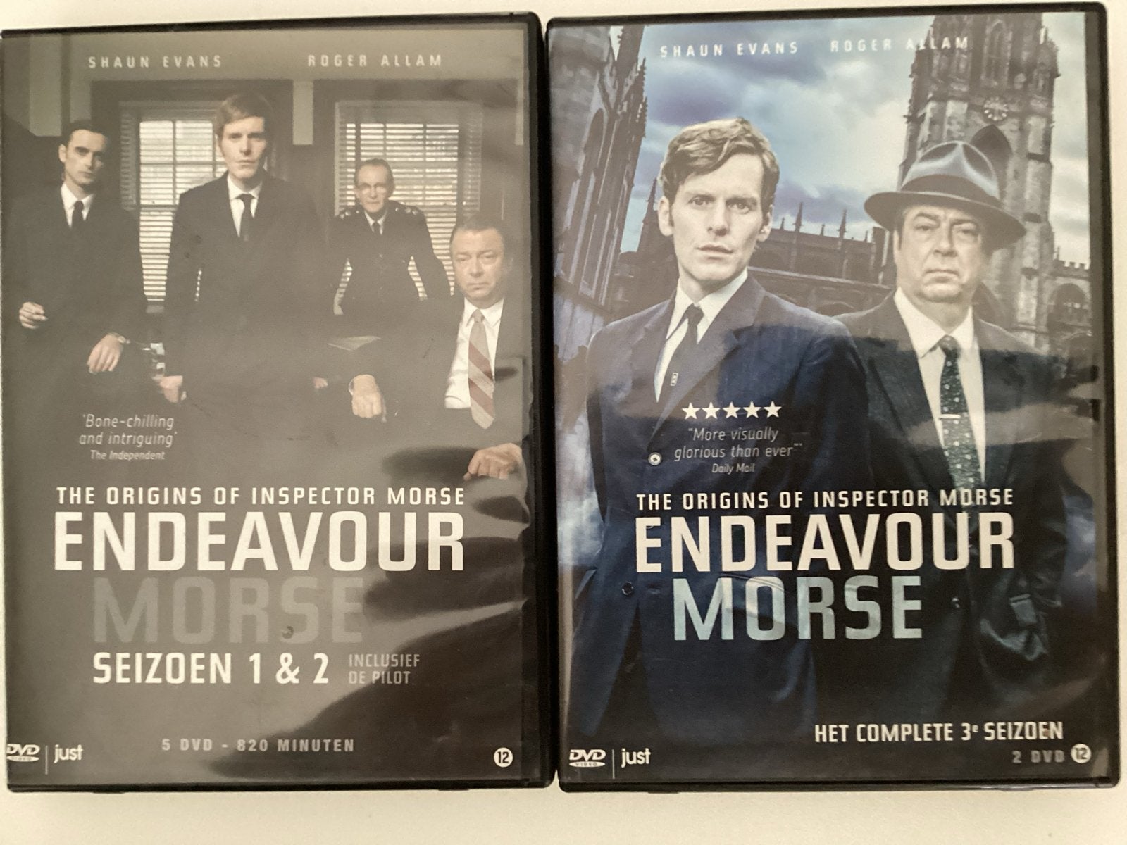 Endeavour Morse Seizoen 1, 2 & 3 DVD Boxset, Engels, Nederlands, Ophalen of Verzenden, Zo goed als nieuw