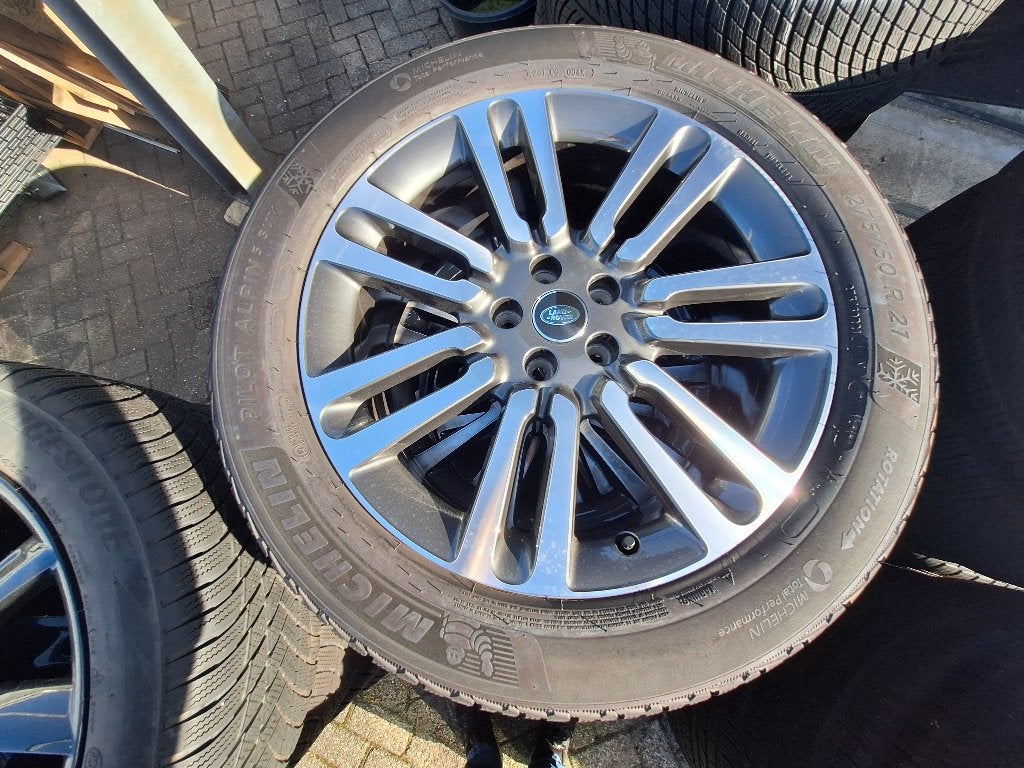 Range Rover Sport wielenset met Michelin Pilot Alpine 3, Auto-onderdelen, Ophalen, Gebruikt, 275 mm, Banden en Velgen